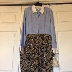 Altuzarra Animal Print Dress with side zipper.